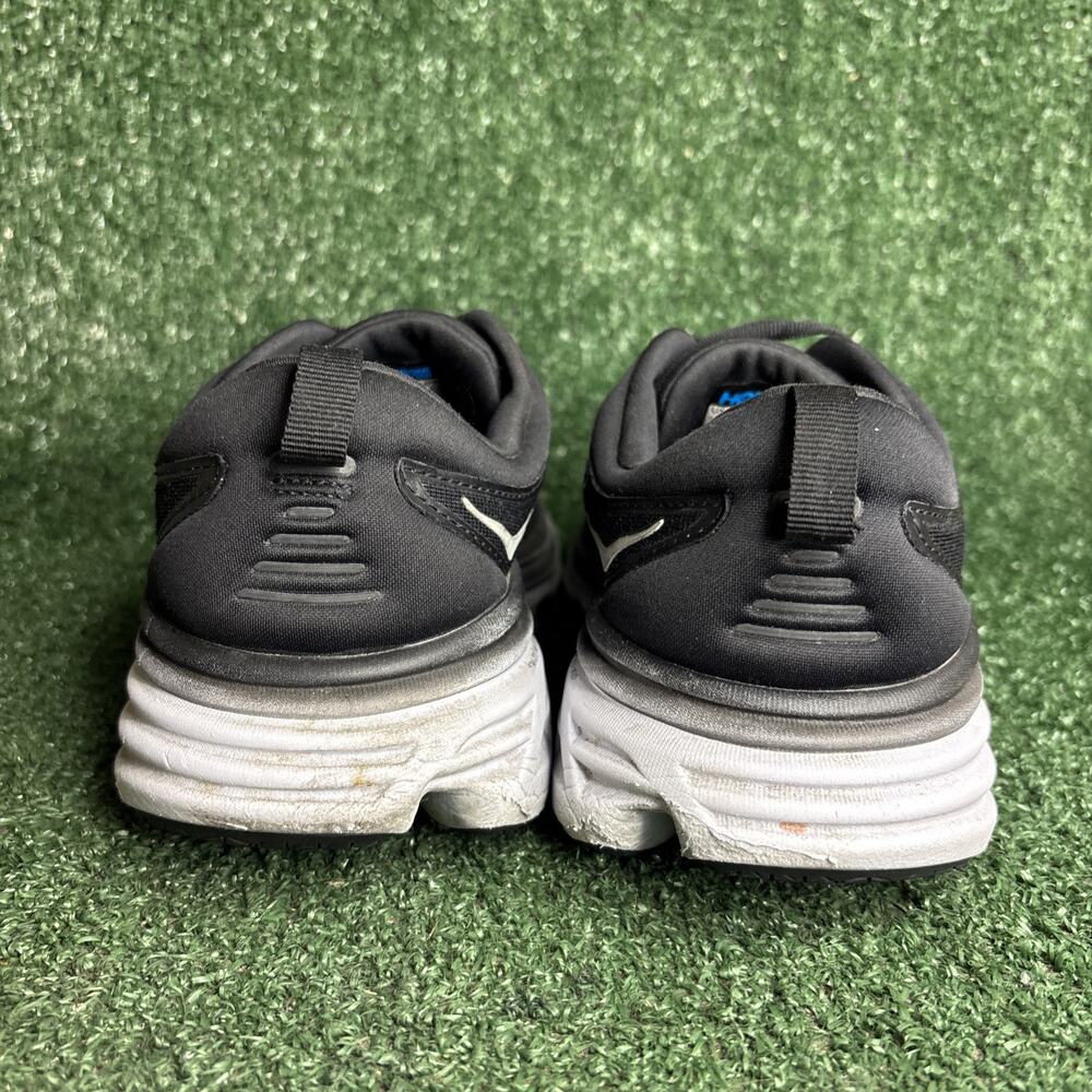 Hoka ONE ONE Bondi 8 Women's Size 9.5 Wide Running Shoes Black Athletic Sneakers - Picture 4 of 12